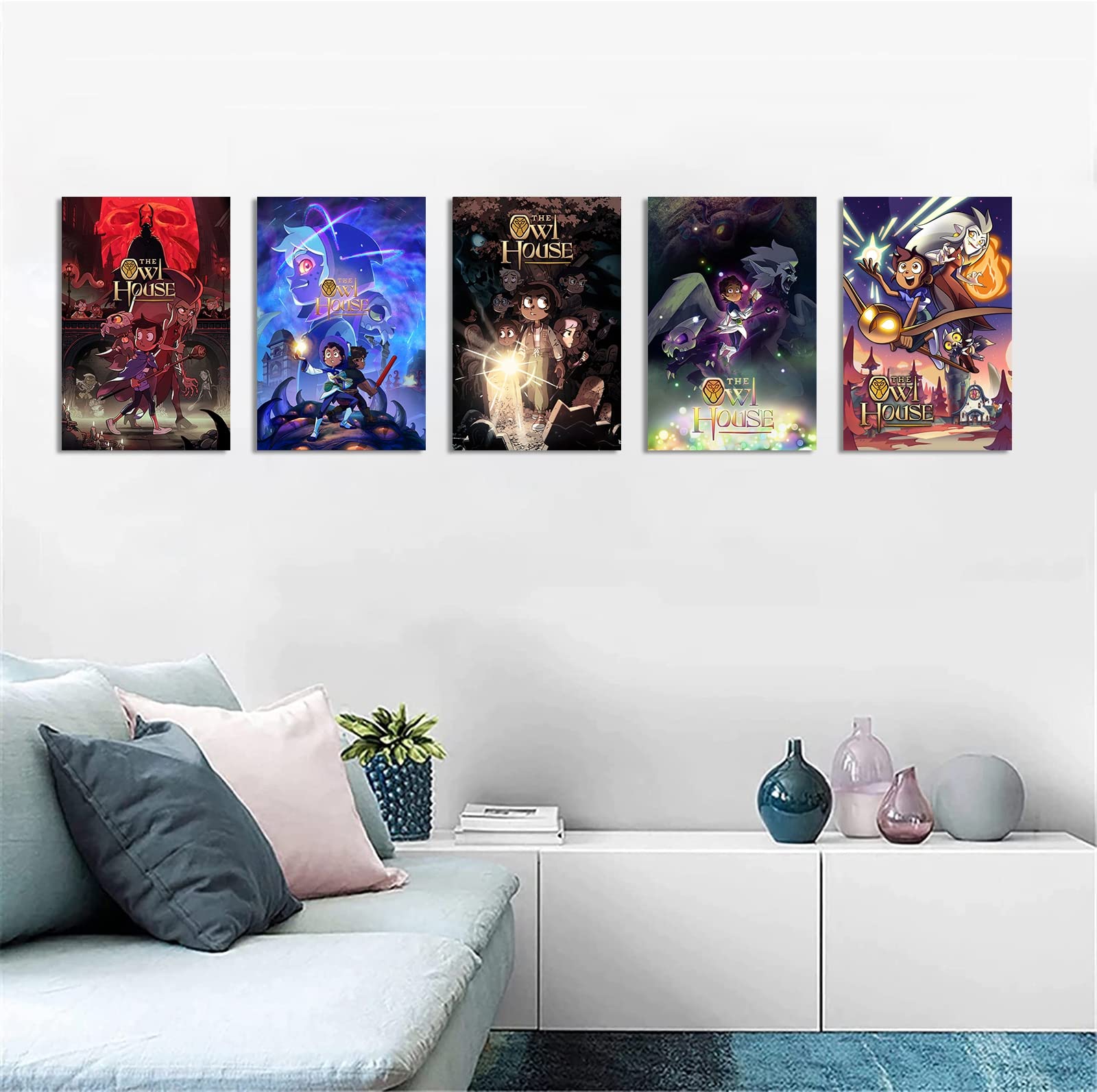 Amazon.com: The Owl House Canvas Art Set of 5 Pcs - No Frame